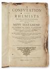 BIBLE IN ENGLISH.  Cartwright, Thomas. A Confutation of the Rhemists Translation, Glosses, and Annotations on the New Testament. 1618